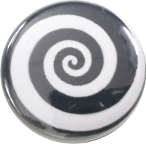 Spiral Button schwarz-weiss - zum Schließen ins Bild klicken